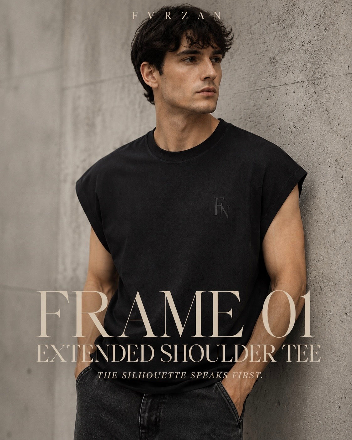 FRAME 01 — Extended Shoulder Tee